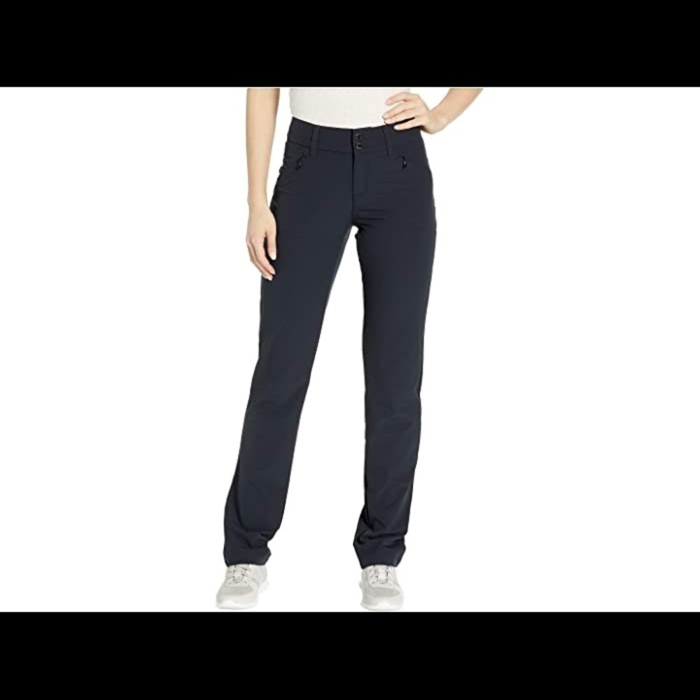 Lole Women’s 33” Travel Pant Black Sz. 4 Stretch Pockets Easy Packable